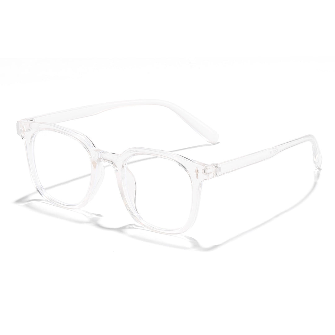 Damer fashionable solbriller med transparent ramme og UV-beskyttelse Skanto