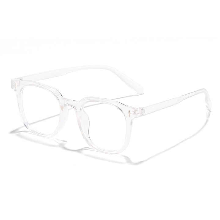 Damer fashionable solbriller med transparent ramme og UV-beskyttelse Skanto