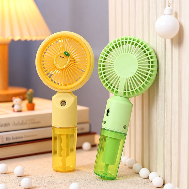 Dame bærbar USB vifte med sprayfunksjon Skanto