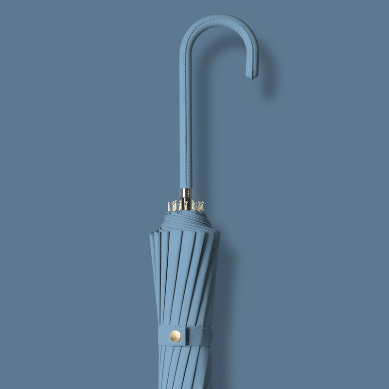 Damer elegant og vindbestandig sammenleggbart regnparaply med ergonomisk grep Skanto