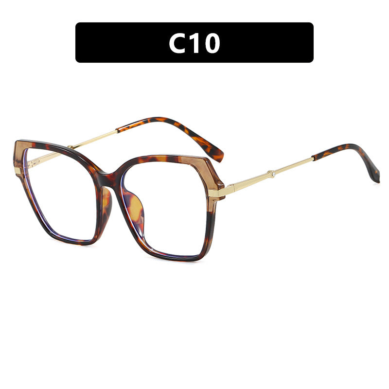Dame kvadratisk solbrille med elegant metallramme og beskyttende UV-filter Skanto