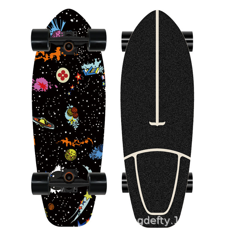Kunstnerisk Løve Design Skateboard Skanto