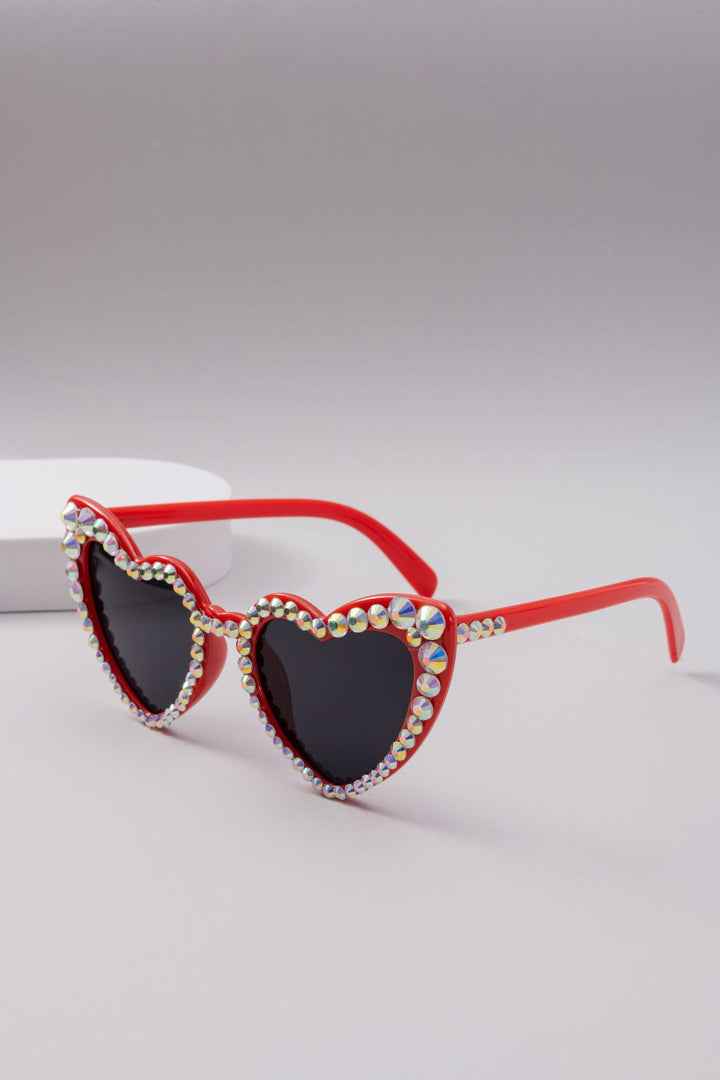 Dame Hjerteformet Glitter-solbrille Skanto