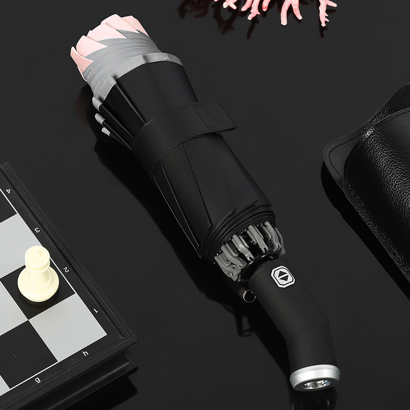 Dame elegant paraply med LED-lys Skanto