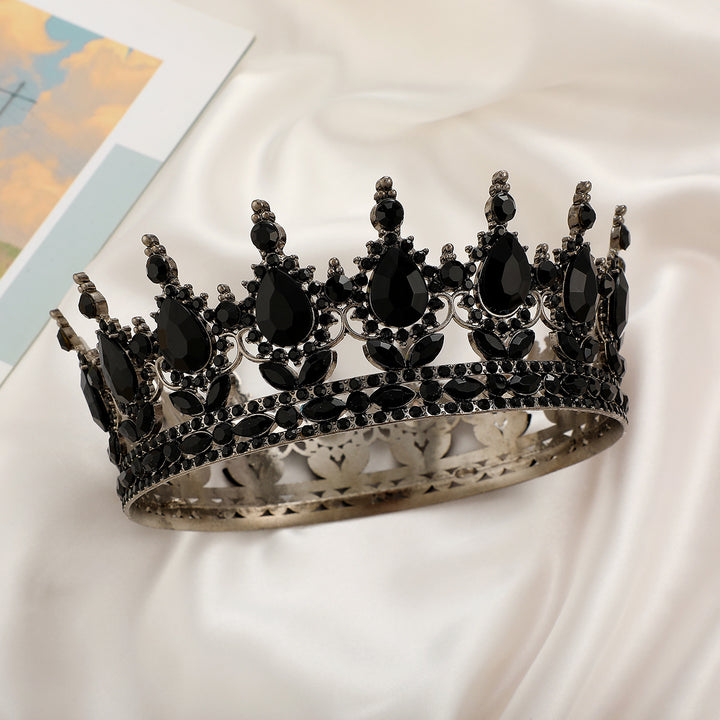Damer Luksuriøs festlig krone med strålende smykkesteiner Skanto