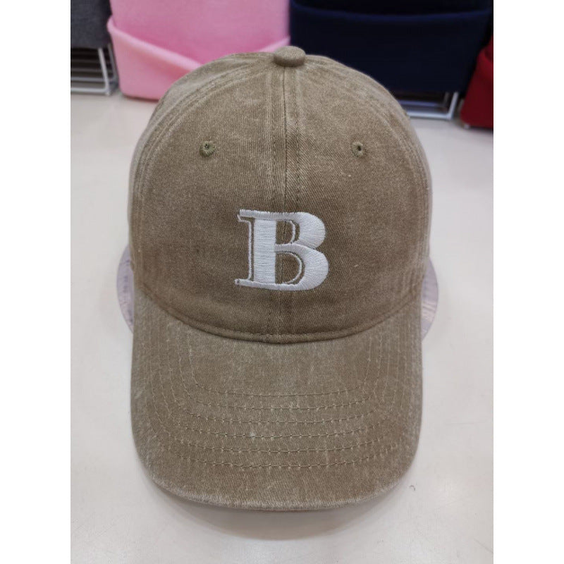 Kvinne Slitt Kato Baseball Caps med Bokstav Broderi Skanto