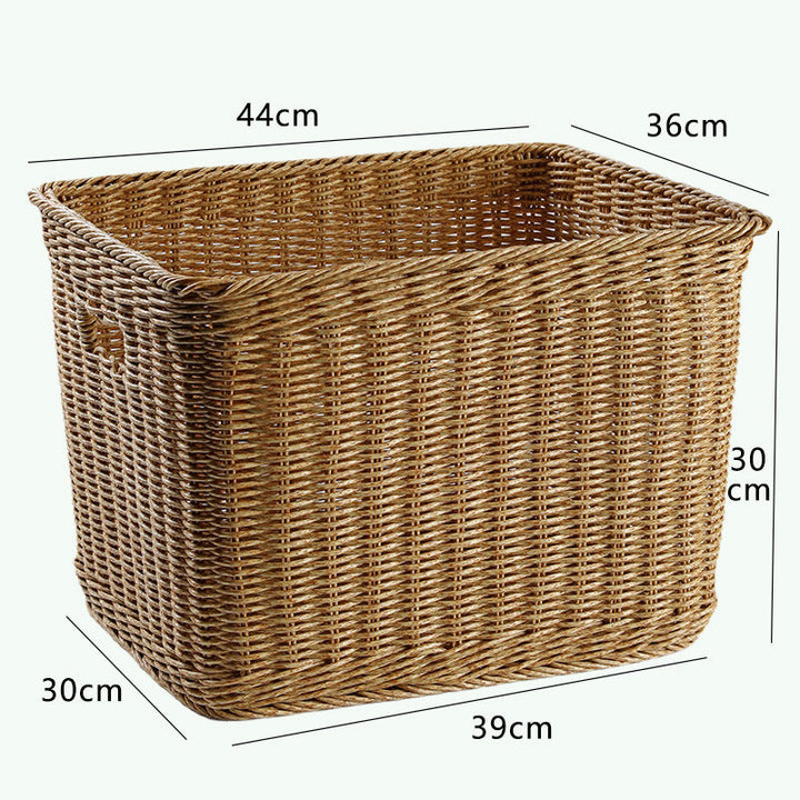 Premium Håndvevd Rattan Oppbevaringskurv Skanto
