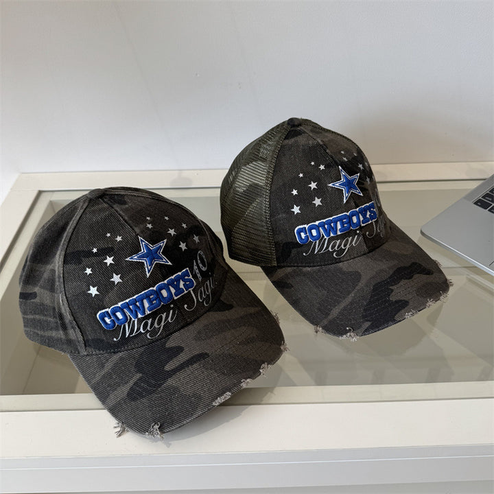 Herre Slitt Camuflasje Grafisk Baseball Caps Skanto