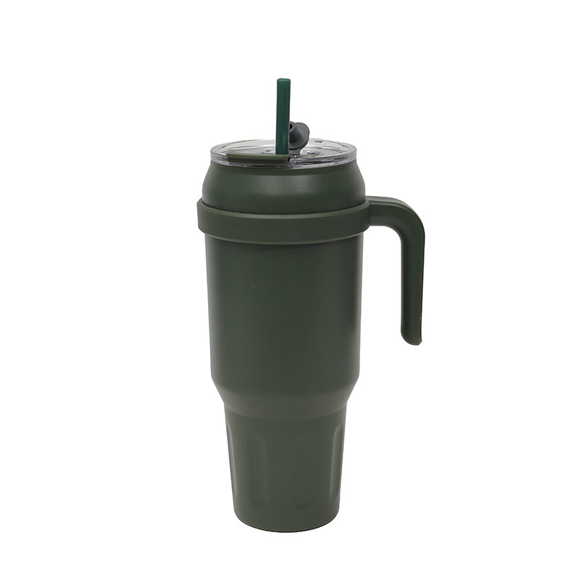 Dame Isolert To-Go-Kopp med Ergonomisk Håndtak og Fleksibel Strå Skanto