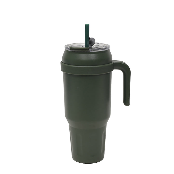 Dame Isolert To-Go-Kopp med Ergonomisk Håndtak og Fleksibel Strå Skanto