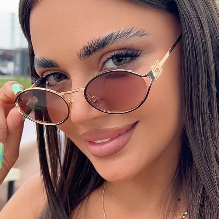 Dame elegant oval solbrill Skanto