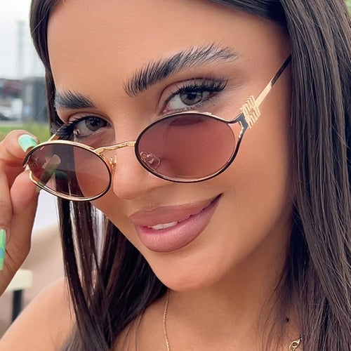 Dame elegant oval solbrill Skanto