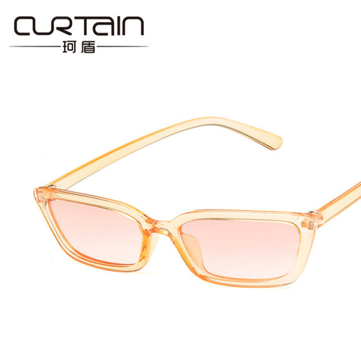 Damer Minimalistisk Rektangulær Solbrille Skanto