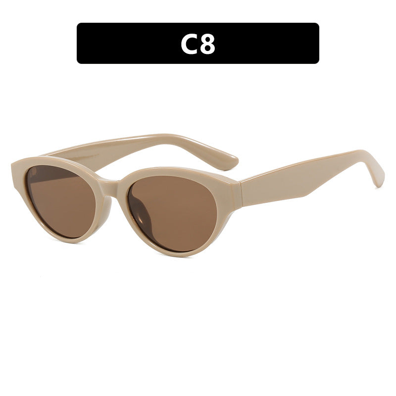 Dame Cat-Eye solbriller med beskyttende UV-filter og elegant ramme Skanto