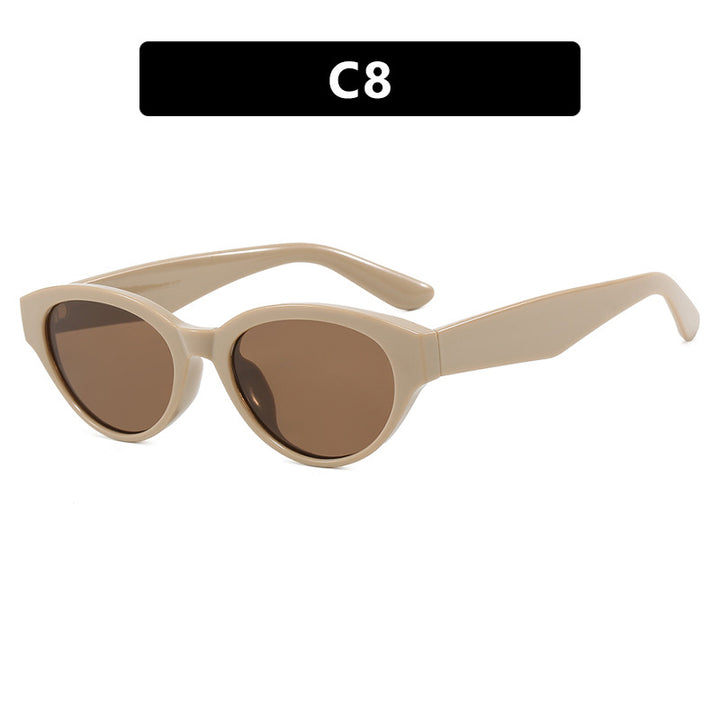 Dame Cat-Eye solbriller med beskyttende UV-filter og elegant ramme Skanto