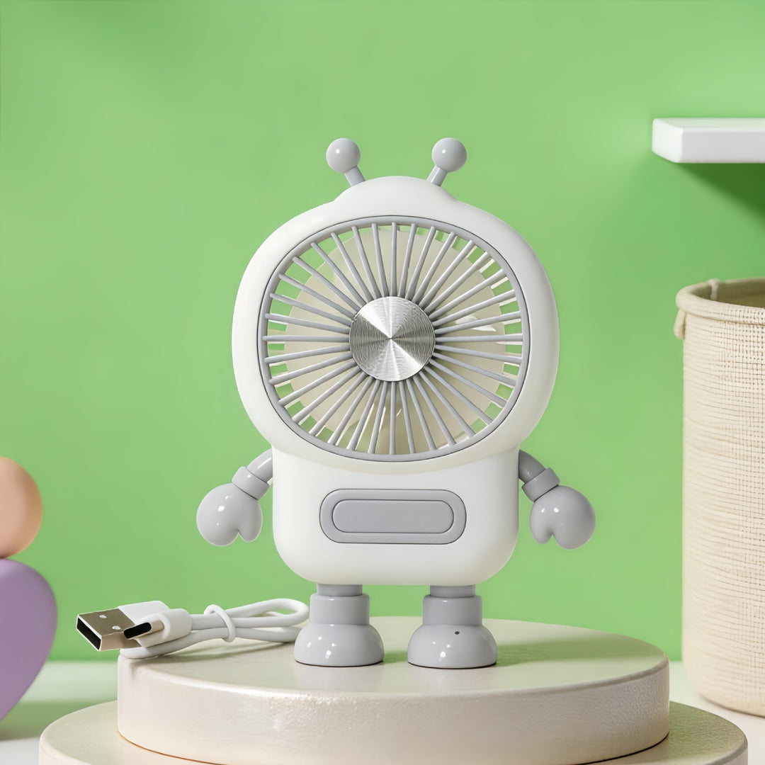 Damer Bærbar Robot-vifte med USB-ladingsfunksjon og fleksibelt design Skanto