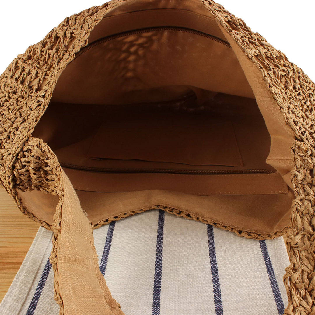 Flettet skulderveske i modern boho-design Skanto