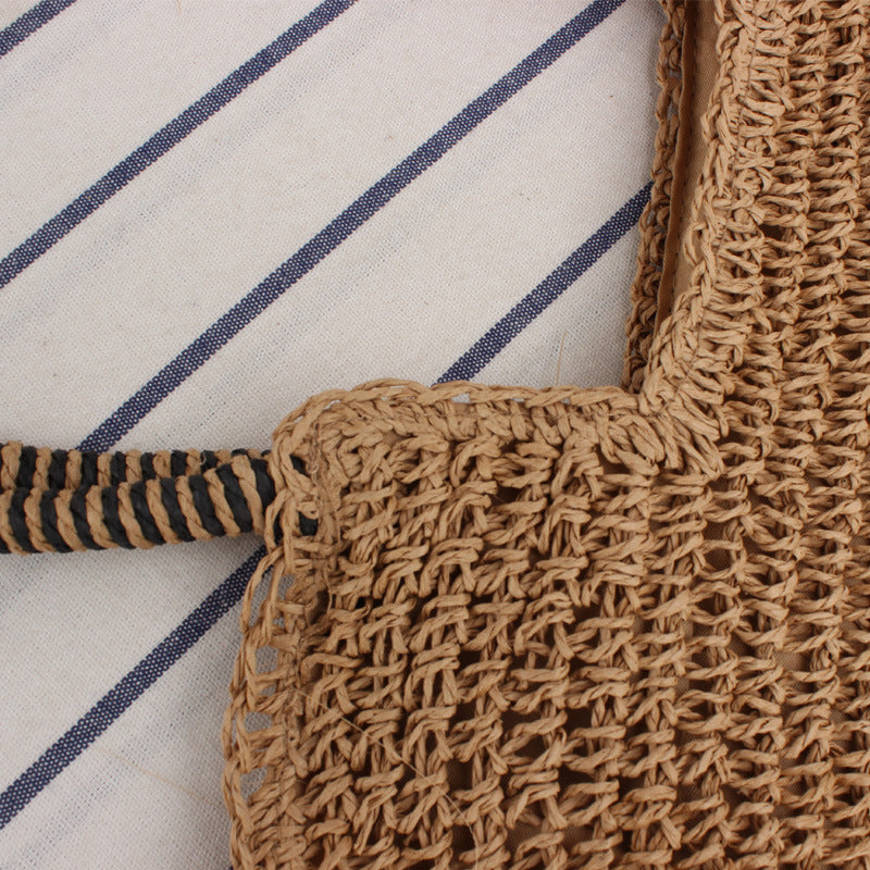 Woven Natural Material Tote Bag Skanto