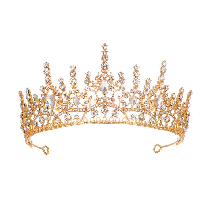 Dame Elegant Tiara med glitrende krystaller Skanto