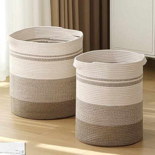 Damen oppbevaringskurv med moderne stripete design Skanto