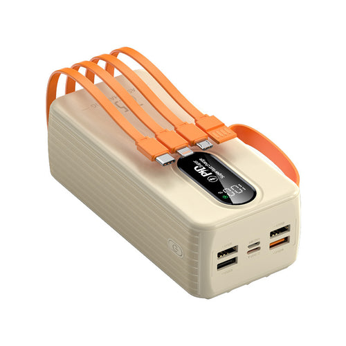 Powerbank med digitalt lade-display og multi-ladeporter Skanto
