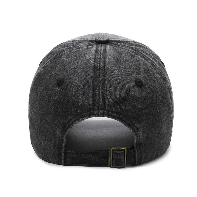 Men's Distressed Cotton Graphic Baseball Cap Skanto