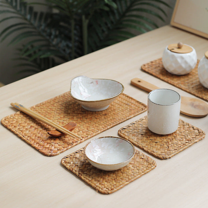 Artisan Woven Serving Tray Skanto