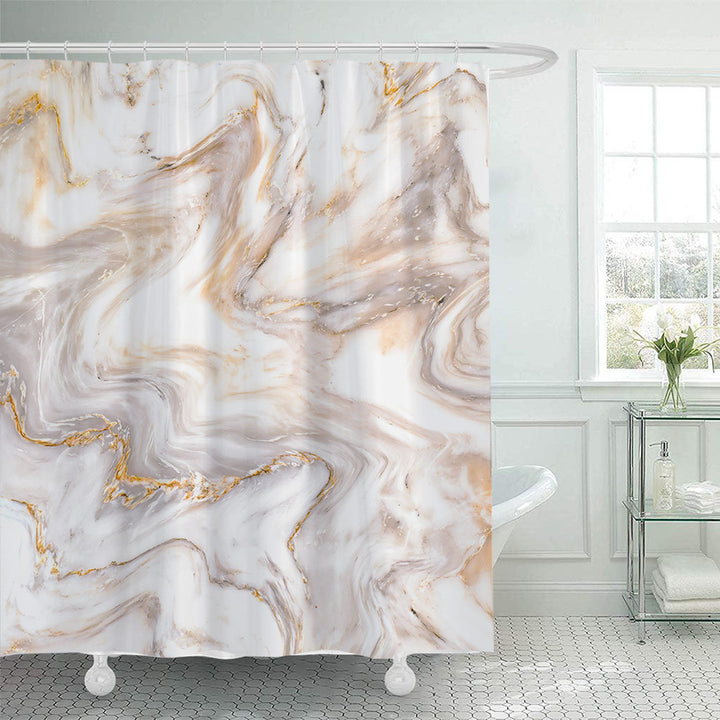 Elegant marmorert dusjforheng Skanto