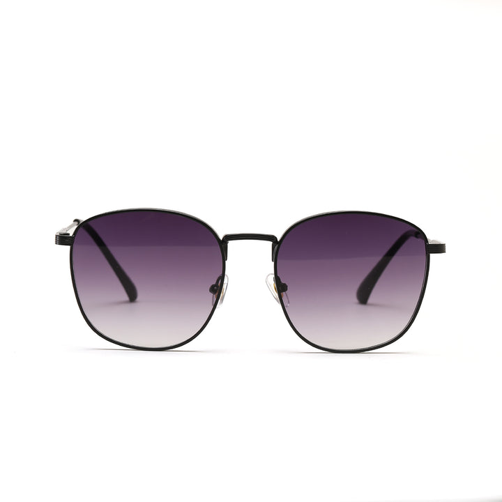Dame modische Hexagon solbrille med luksuriøs metallramme Skanto