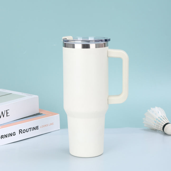 Kvinne Høy- kvalitet Termisk Kopp med Ergonomisk Håndtak og Leak-Proof Lokk Skanto