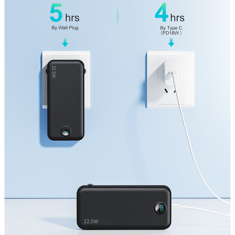 Bærbar Powerbank med hurtigladingsfunksjon og høy kapasitet Skanto