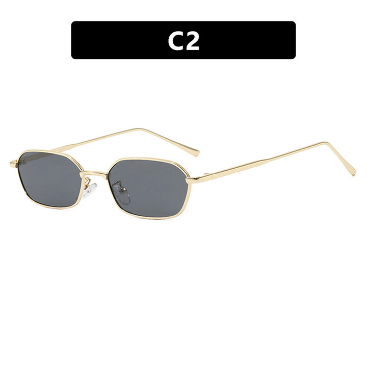 Dame geometrisk solbrille i minimalistisk design Skanto