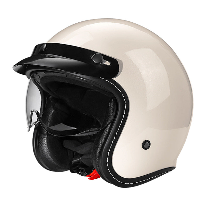 Retro Open-Face Motorsykkelhjelm Skanto
