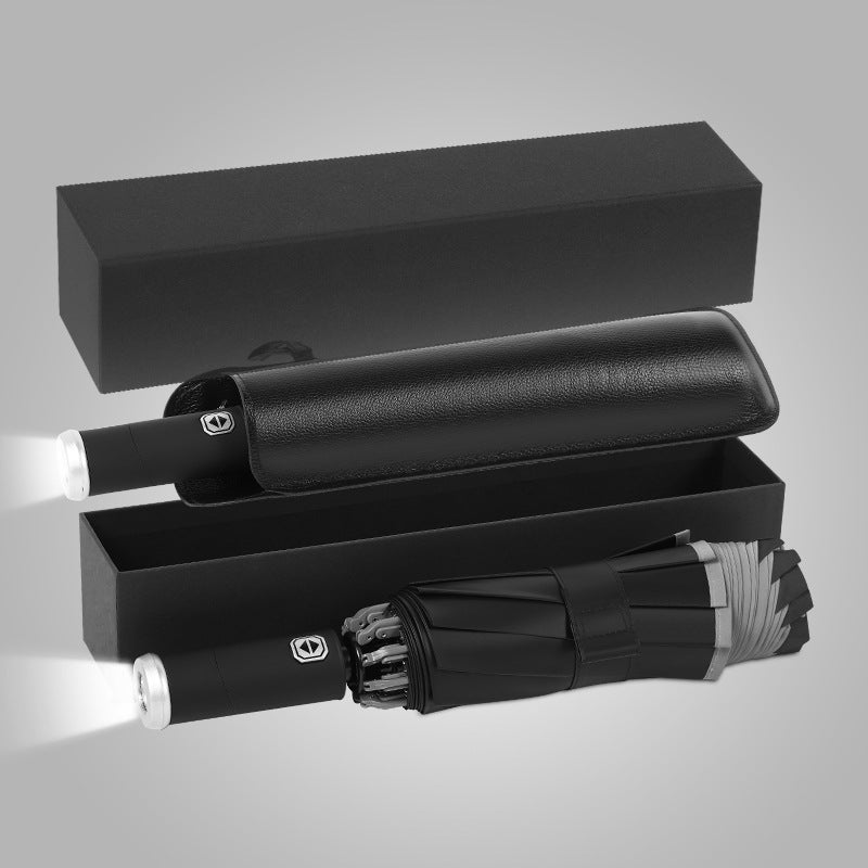 Damer kompakt og innovativ dobbel-trigger-regnparaply Skanto
