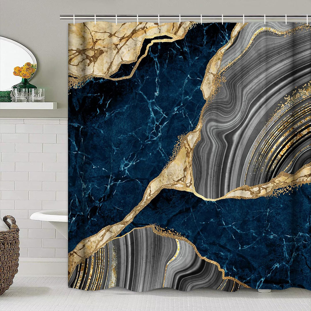 Kunstnerisk marmor tekstur dusjforheng Skanto