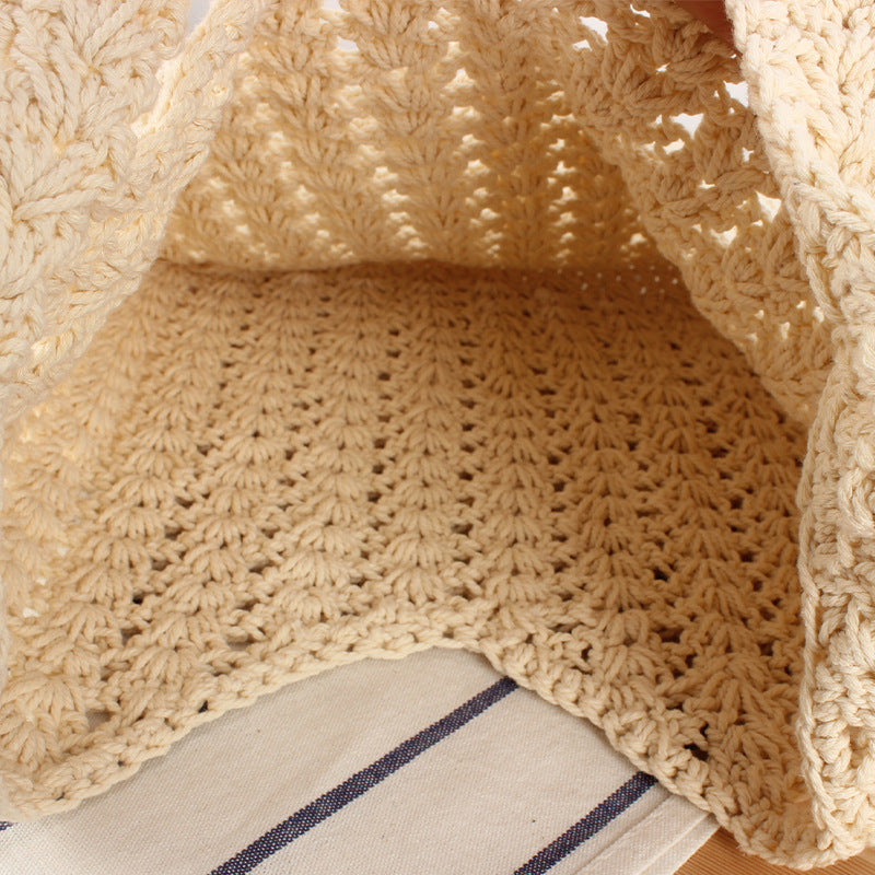 Modern mesh tote bag with elegant drawstring Skanto