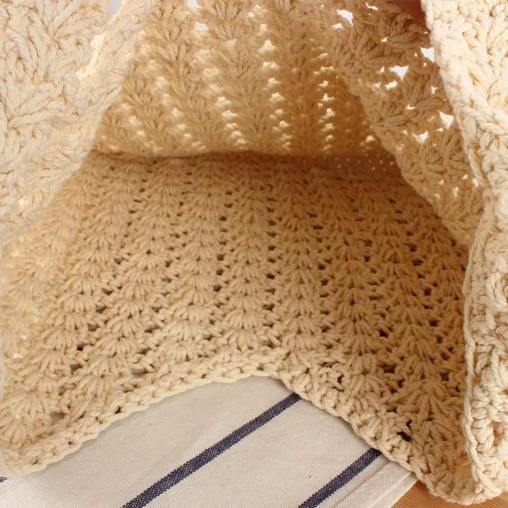 Handbag made of hand-knotted natural material Skanto