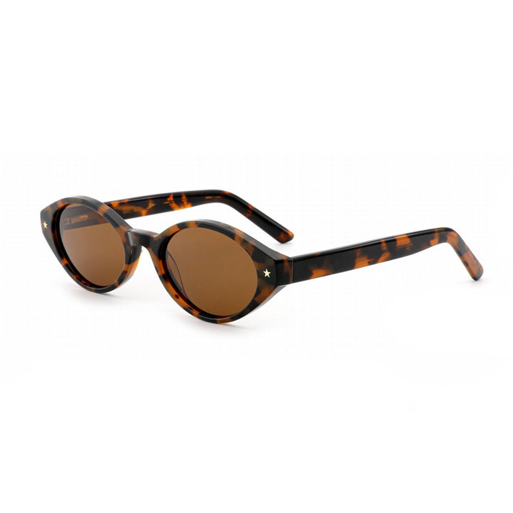 Dame solbrille i ovalt retro-design med høyeste UV-beskyttelse Skanto