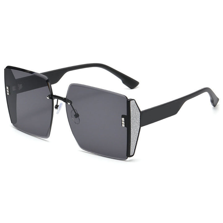 Dame oversized kvadratisk solbrille med uv-beskyttelse Skanto