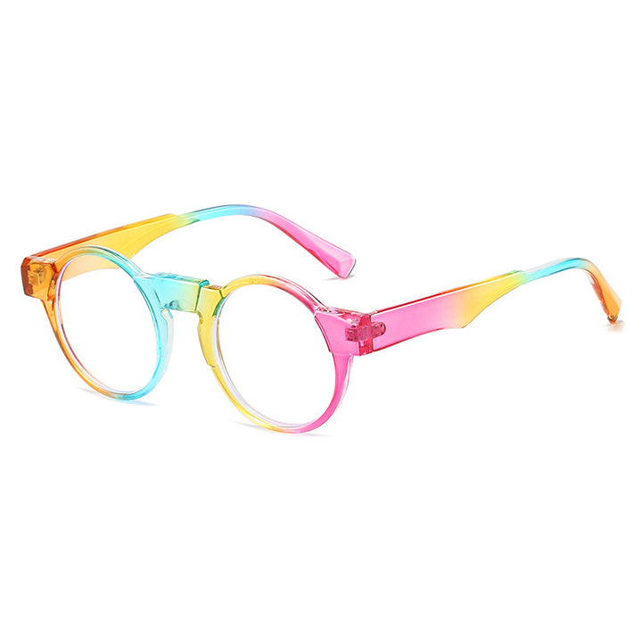 Dame moteriktig lesebrille med innovativt rundt rammedesign Skanto