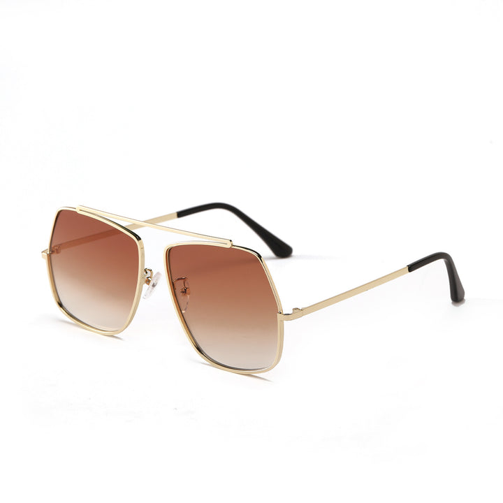 Dame polygonal solbrille med elegant, moderne ramme Skanto