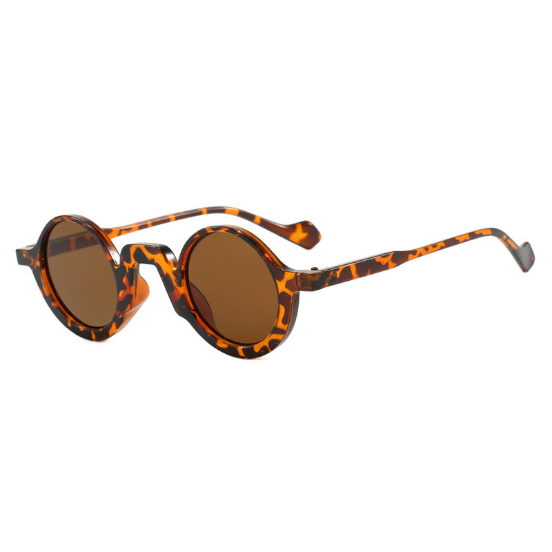 Damer rund solbrille med innovativ design og UV-beskyttelse Skanto