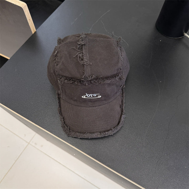 Herre Slitt Denim Snapback Caps Skanto