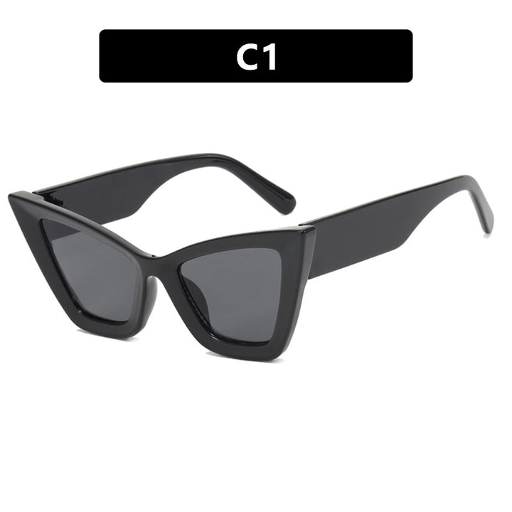 Damer Cat-Eye solbrille med elegante linser og UV-beskyttelse Skanto