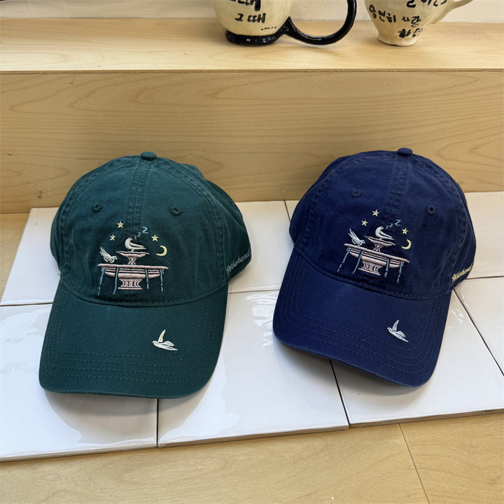 Kvinnenes Justerbare Broderte Kaps Skanto
