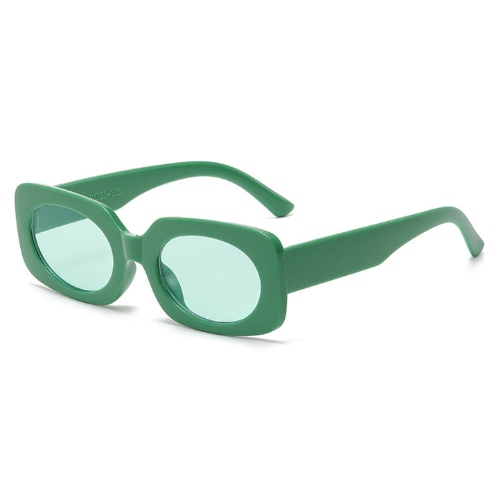 Dame Moteg Solbrille med unikt gjennomsiktig ramme Skanto