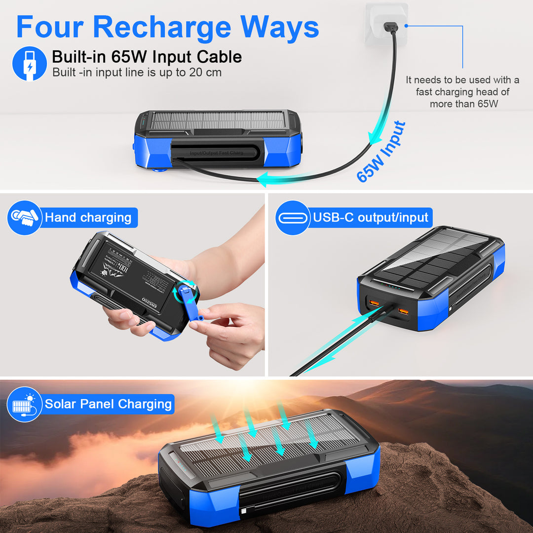 Bærbar solcellepowerbank fra Skanto