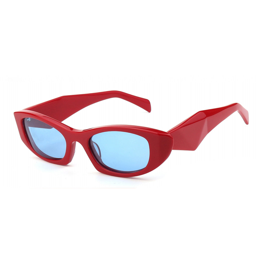 Dame Cat-Eye solbriller i moderne retro-design med stilfull plastinnfatning Skanto