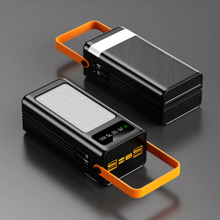 bærbar Powerbank med integrert LED-lys og digital skjerm Skanto