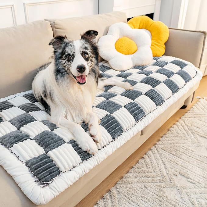 Luksuriøs quiltet hundesofa beskyttelse   Hundeseng